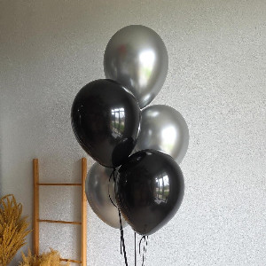Silver Glow Balloon Fountain with delivery Omsk