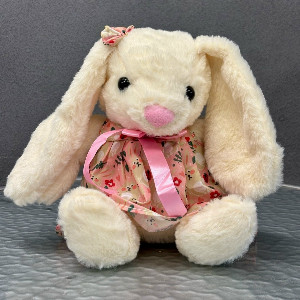 Pink Marshmallow Plush Bunny with delivery Lipetsk