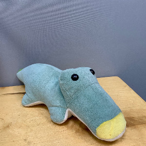 Sleeping Crocodile Mint-Colored Pillow Toy with delivery Belgorod