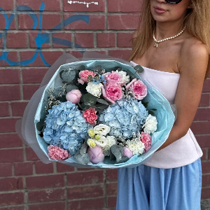 Букет "Зефирный сон" с пионами с доставкой в Тюмени