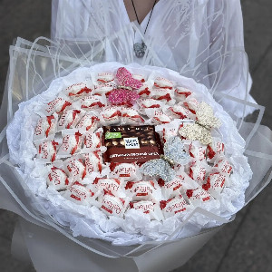 Gentle Flutter Sweet Candy Bouquet with delivery Omsk