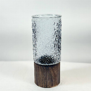 Silhouette Vase with Wooden Base with delivery Moscow