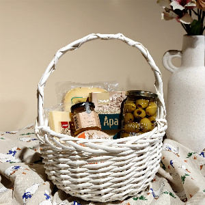 White Velvet Gourmet Gift Basket with delivery Kazan