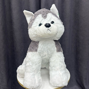 Snowy Loyal Friend Plush Husky with delivery Perm