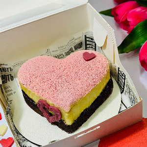 Bento Cake "Chocolate Heart" with delivery Saint Petersburg