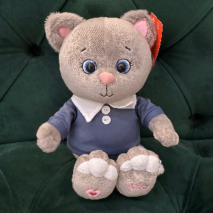 Игрушка "Котик" в синей рубашке с доставкой в Пензе