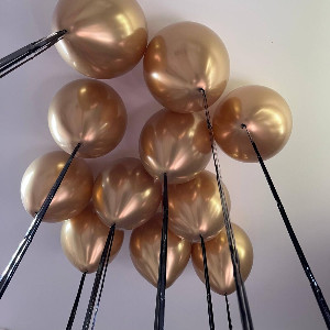 Golden Noir Ceiling Balloons with delivery Omsk
