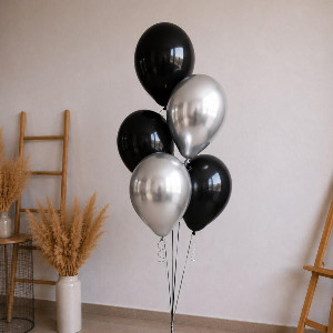 Black Magnetism Balloon Fountain with delivery Omsk