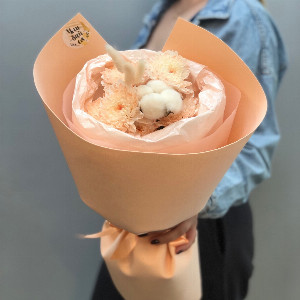 Peach Cloud Bouquet with delivery Omsk