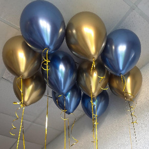 Royal Chrome Helium Balloons with delivery Omsk