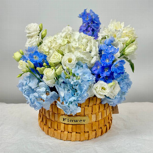 Melody of the Heart Blue and White Floral Composition with delivery Moscow