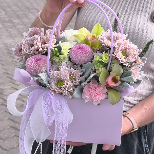 Arrangement "Wonderful Moment" with Orchids with delivery Barnaul