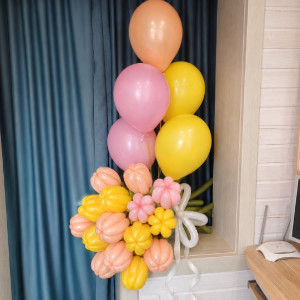 Peachy Mood Balloon Bouquet with delivery Chelyabinsk