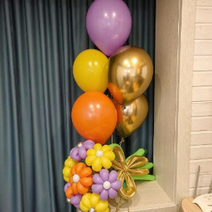 Daisy Balloon Bouquet "Rainbow Mood" with delivery Chelyabinsk