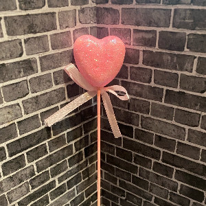 Pink Heart Topper with delivery Chelyabinsk