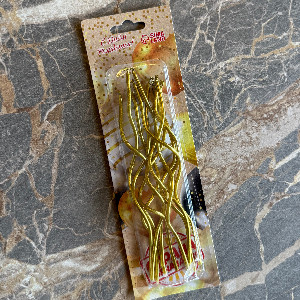 Gold Cake Candles "Golden Serpentine" 10 pcs. with delivery Krasnodar