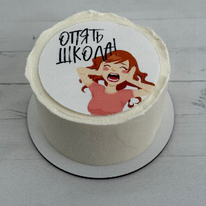 Бенто торт "Опять школа!" на День знаний