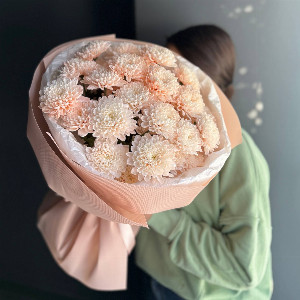 Chrysanthemum Bouquet "Cream Compliment" with delivery Ufa