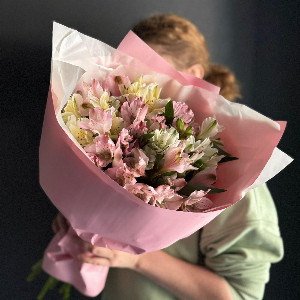 Alstroemeria Bouquet "Pink Dawn" with delivery Ufa