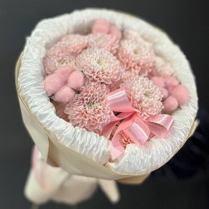 Bouquet "Good Mood" with Cotton with delivery Ufa