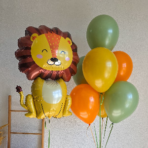 King of Beasts Balloon Set with a Lion with delivery Saint Petersburg
