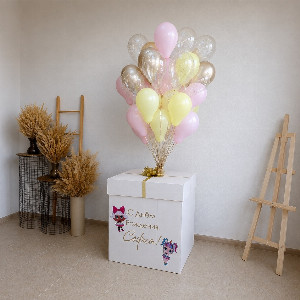 My Lol Balloon Set in a Golden Cloud with delivery Saint Petersburg