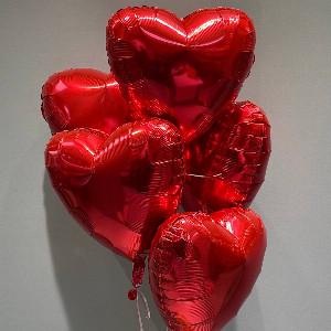 Balloon Set "Flaming Hearts" with delivery Belgorod