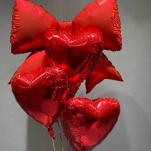 Balloon Set "Scarlet Bow" with delivery Belgorod
