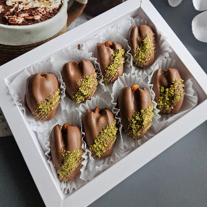 "Nutty Evening" Chocolate Dates with delivery Vladikavkaz