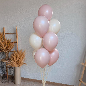"Powder Pink Cloud" Balloon Bouquet with delivery Saint Petersburg