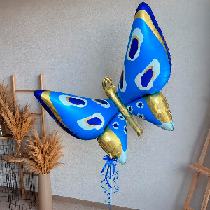 "Blue Wings" Butterfly Balloon with delivery Saint Petersburg