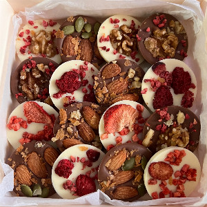 "Woodland Mosaic" Chocolate Mendiants with delivery Saint Petersburg