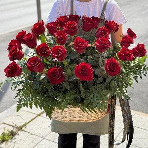 Funeral Arrangement of Roses with Greenery with delivery Perm