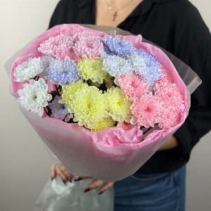 Dopamine Bouquet "Bright Charge" of Chrysanthemums with delivery Nizhniy-Novgorod