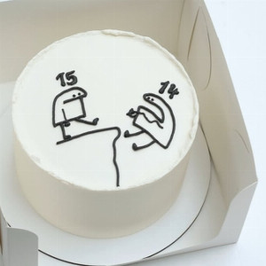 Bento Cake "Funny Birthday" with delivery Omsk