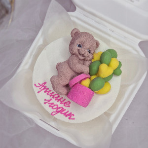 Bento Cake "Bear with Hearts" with delivery Vladimir