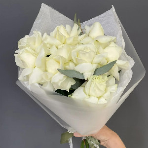 Rose Bouquet "White Poetry" with delivery Sochi