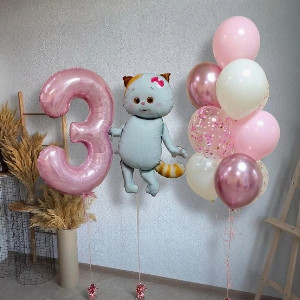 Balloon Set "Kitty Dreams" with delivery Omsk