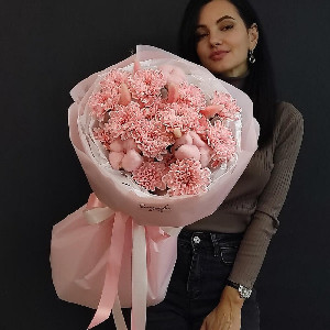 Bouquet "Powder Pink Cloud" with delivery Orenburg