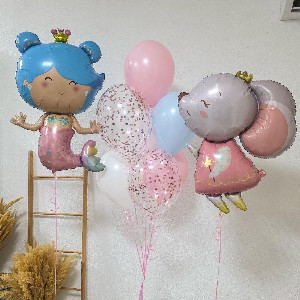 Balloon Set "Two Princesses" with delivery Omsk