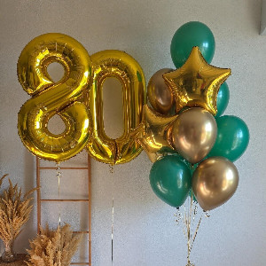 Balloon Set "Emerald Shine" with delivery Omsk