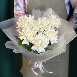 Rose Bouquet "Ice Lace" with delivery Perm