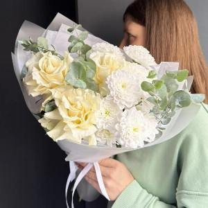 Bouquet "Creamy Morning" with delivery Ufa