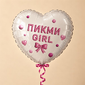 Heart Balloon "Pink Irony" with delivery Krasnodar