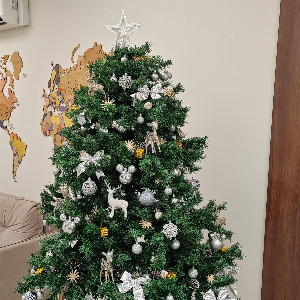 "Silver Fairytale" Artificial Christmas Tree with delivery Moscow