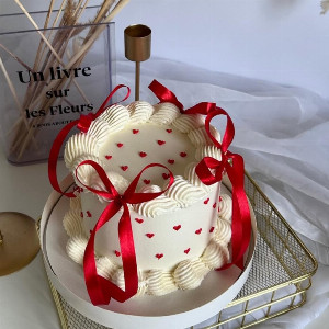 "Red Bows" Cake with delivery Omsk