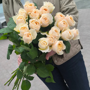 "Peach Silk" Rose Bouquet with delivery Barnaul
