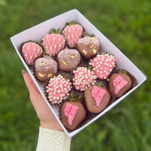 "Pink Waltz" Strawberry Set with delivery Podolsk