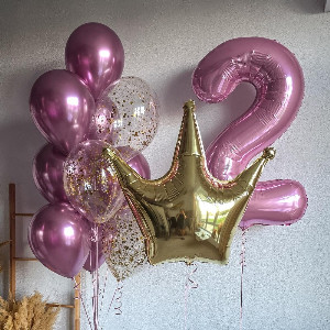 "Princess Coronation" Balloon Set with delivery Omsk