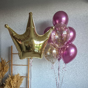 "Golden Queen" Balloon Set with delivery Omsk